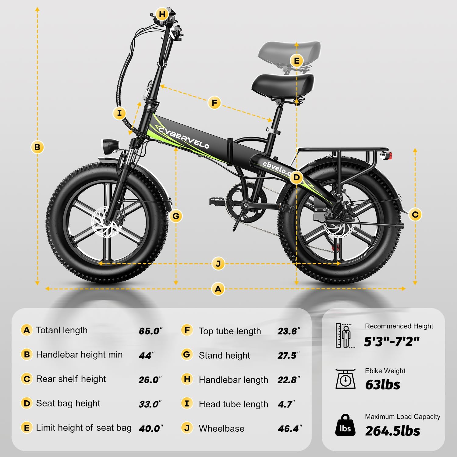 1000W Folding Electric Bike