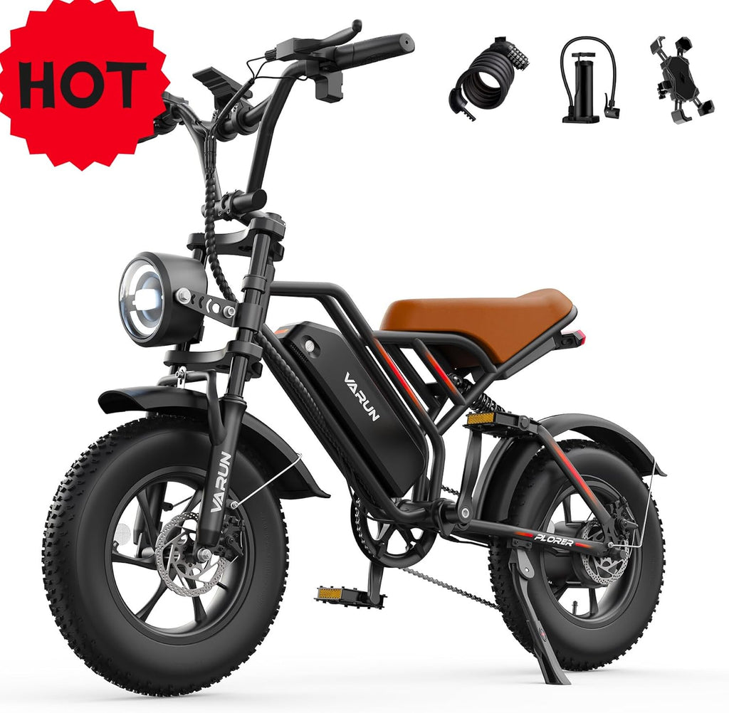 Electric Bike Peak 750W - 65+ Miles Long Range Electric Bike for Adults