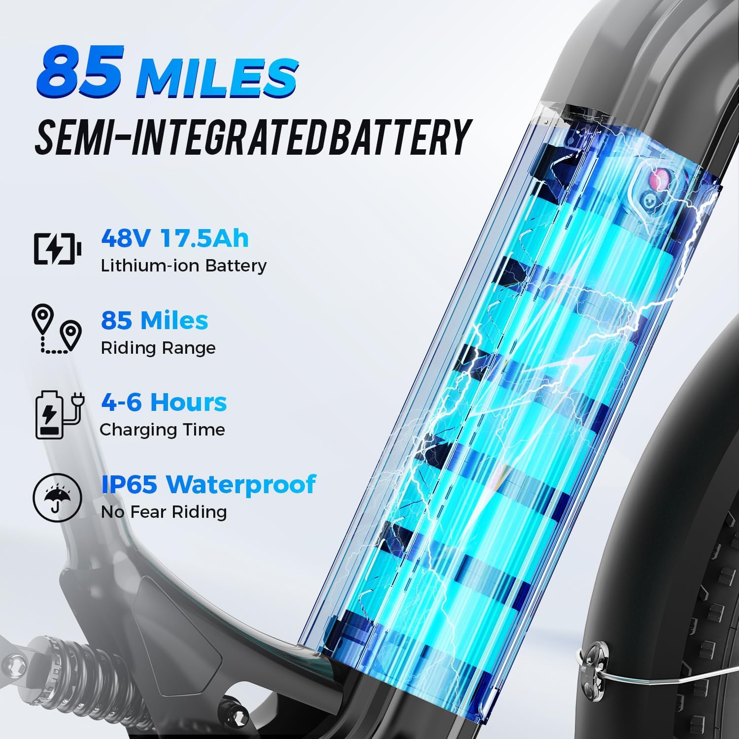 Aipas M1 Pro Electric Bike, 1800W Peak Motor Electric Bike