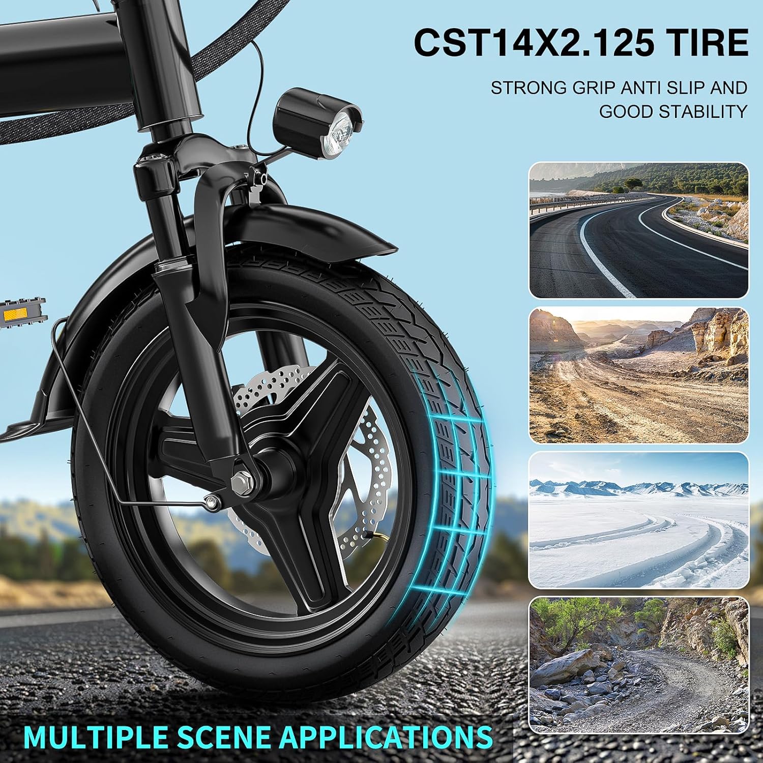 Electric Bike for Adults and Teens, 560W Motor