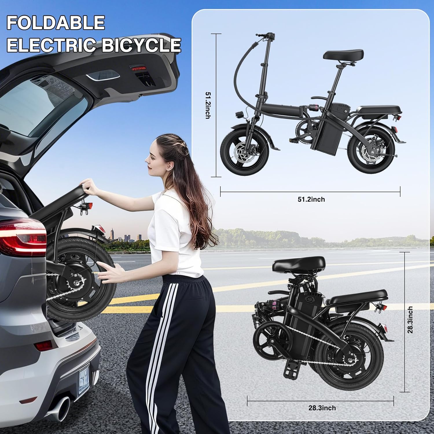 Electric Bike for Adults and Teens, 560W Motor