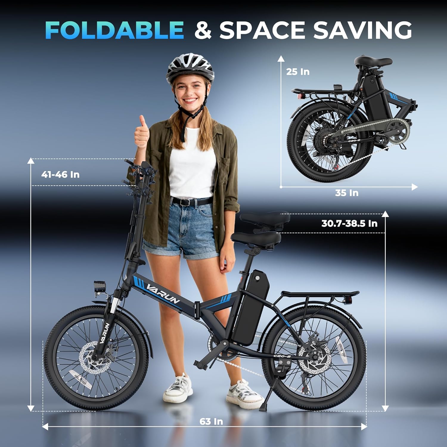 Electric Bike - Peak 750W Folding Ebike