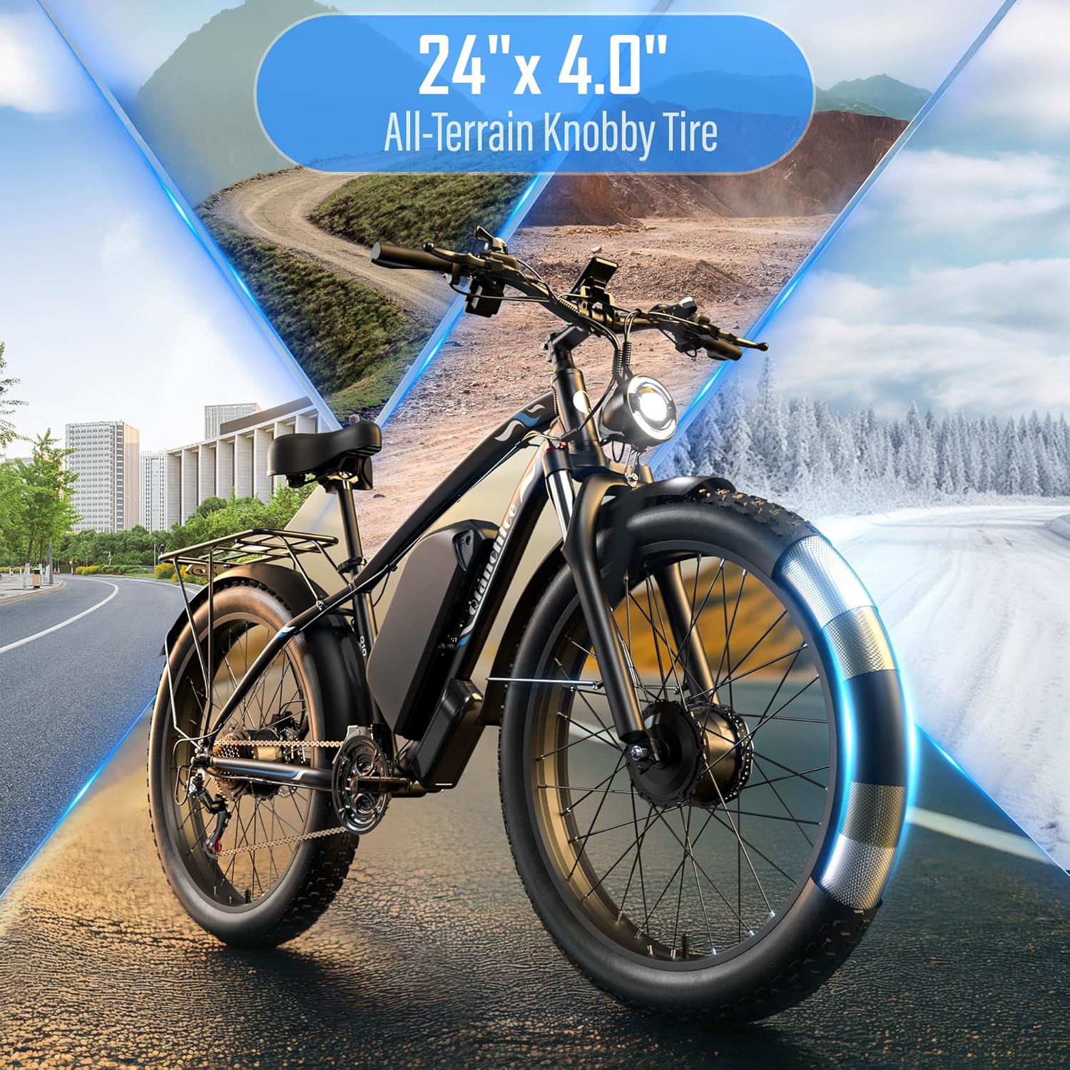 Qianchice Dual Motor Peak 5000W Electric Bike for Adults Men Women